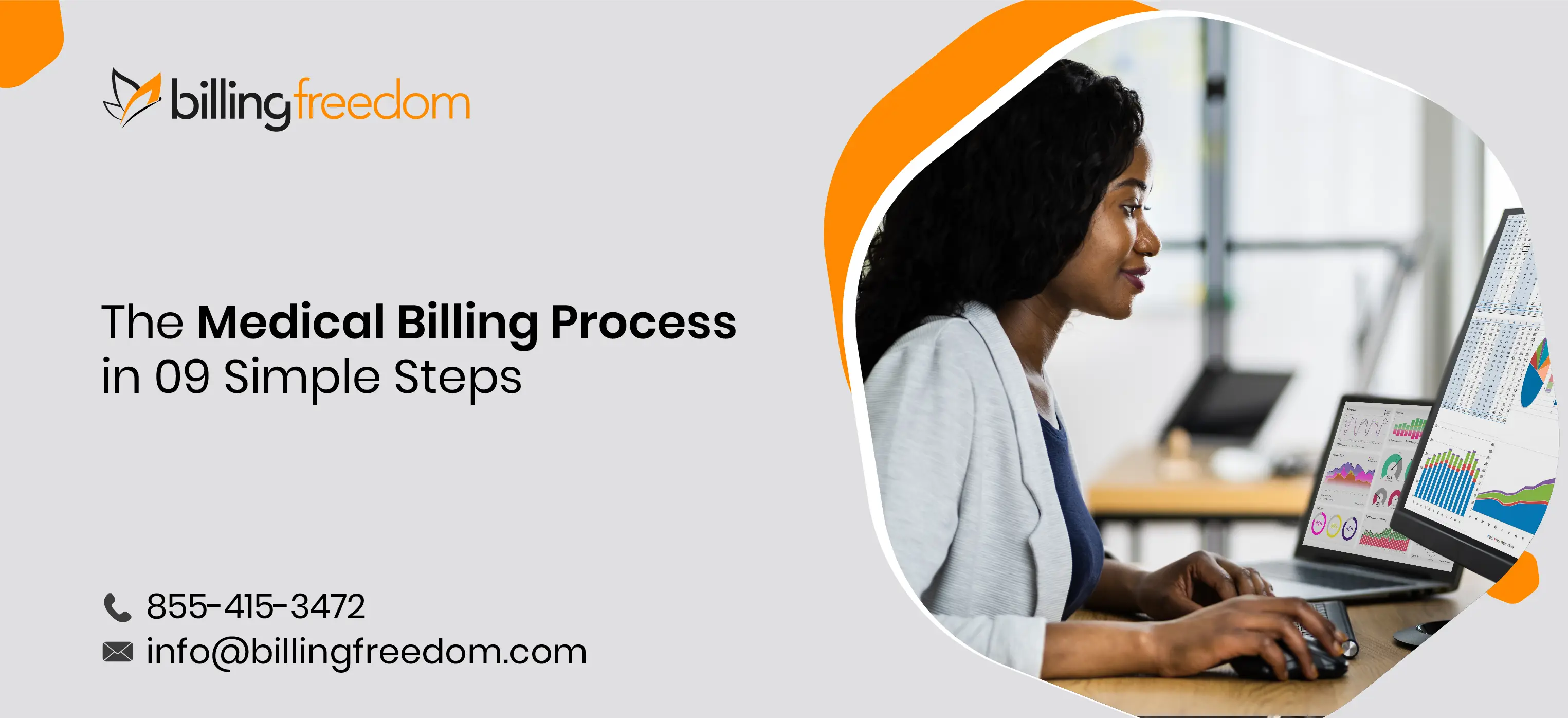 Infographic Guide In Steps to the 9 Phases of Medical Billing